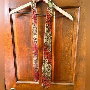 MATER VTG 70s Groovy Polyester wide tie. No stains or snags.